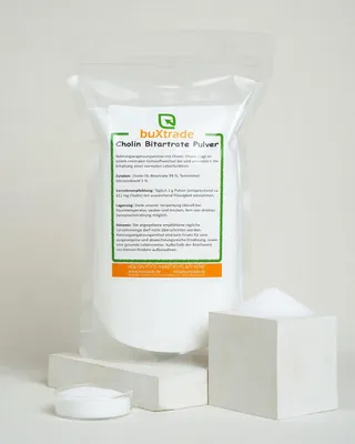 Produktbild von 500 g Choline Bitartrate Pulver | Non-GMO | Vitamin B4 | Nahrungsergänzung