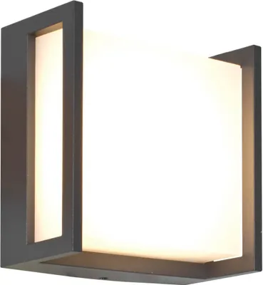 Obrázok produktu pre moderné vonkajšie nástenné svietidlo Qubo LED 8,5W 14x14cm 3000K teplá biela IP54