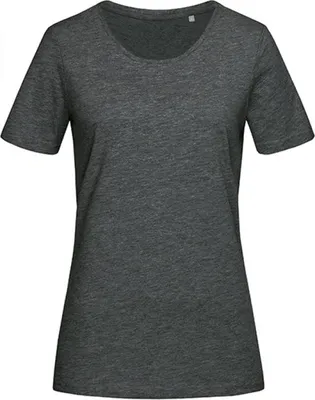 Produktbild von Stedman ST7600 | WomenŽs Lux T-Shirt Rundhals gekämmte Baumwolle - Farbe: Dark Grey Heather - Größe: XL