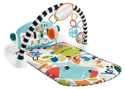 Zdjęcie produktu dla Fisher-Price HWY56, Siłownia dla niemowląt, Drążek na zabawki, Brzmienie, Tkanina, Plastik, Wielobarwny