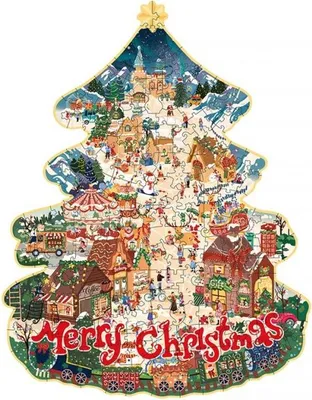 Produktbild von 2D-Puzzle, Weihnachtsstadt, Rowood, 200 Teile
