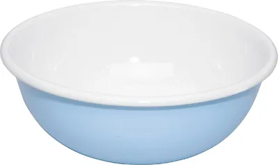 Produktbild von Riess Obstschüssel Emaille Salatschüssel | 18cm Light Blue : 18cm Light Blue Ausführung: 18cm Light Blue