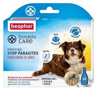 Productafbeelding van Dimethicare Tegen Parasieten Voor Honden, Maat M (15-30 Kg) - Beaphar
