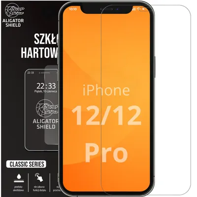 Zdjęcie produktu dla Szkło hartowane do iPhone 12 / 12 Pro – szybka ochronna na ekran 9H