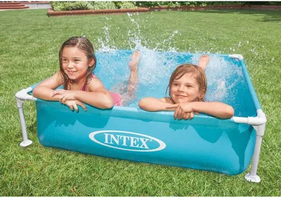 Produktbild von Kinderpool mit Rahmen blau