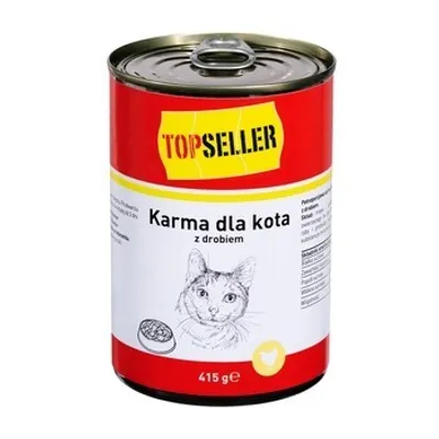 Produktbild von Topseller Katzenfutter mit Geflügel 415 G