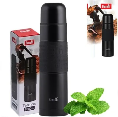 Image de Thermos en acier inoxydable, 1000 ml, pour touristes, pour café et thé