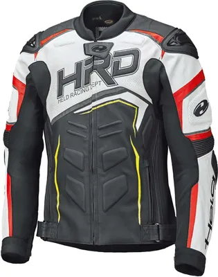 Produktbild von Held Safer II Lederjacke schwarz / weiß / rot 52