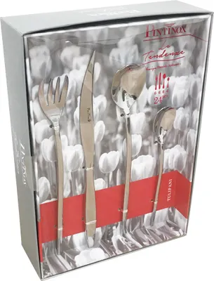 Image de PINTI 1929 TULIPANI 24 pcs. couverts design en acier inoxydable