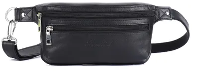 Produktbild von Benthill Bauchtasche Echt Leder - Hüfttasche / Gürteltasche aus hochwertigem Echt-Leder – Echtleder Wandertasche - Partytasche