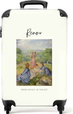 Produktbild von NoBoringSuitcases.com® Koffer Handgepäck Trolley Rollkoffer Kleine Reisekoffer mit 4 Rollen - Kunst - Renoir - Landschaft - Alte Meister - Cabin Size < 55x40x23 cm & 55x40x20 cm - Fotokoffer - Kabinenkoffer - BoardgepäckHandgepäck Koffer 55x35x20 cm, 36L,