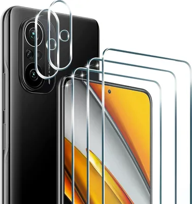 Obrázok produktu pre 3x ochranná sklenená fólia ( fotoaparát + displej ) pre Xiaomi Poco F3 ochrana displeja pancierová fólia objektív fotoaparátu 9H