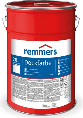 Produktbild von Remmers Deckfarbe weiß (RAL 9016) 20 l, Holzlack