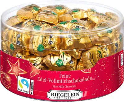 Produktbild von Riegelein Glücksschweinchen minis 5g pro Stück Runddose 400g