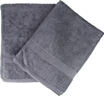 Produktbild von Premium Handtücher 500g/m² aus 100% Baumwolle (Gästetuch - 30x50cm - 2er Set - Anthrazit)