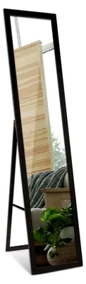 Produktbild von Standspiegel 36x156 cm für Garderobe, Schlafzimmer, Wohnzimmer und Flur mit Holzrahmen