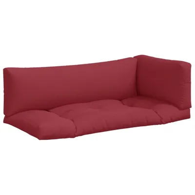 Immagine prodotto di vidaXL Cuscino Pallet 3 pezzi in tessuto rosso