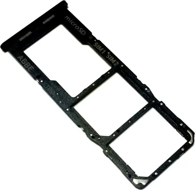 Produktbild von Samsung Galaxy A22 4G, Dual Simkartenhalter und micro-SD Speicherkartenfach, Original Ersatzteil, Schwarz, GH98-46654A