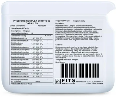 Obrázok produktu pre Probiotický komplex Strong, 60 kapsúl