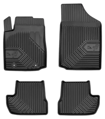 Productafbeelding van Rubberen automatten voor Citroën C2 2003-2009 (hatchback) – 4-delig, zwart, op maat