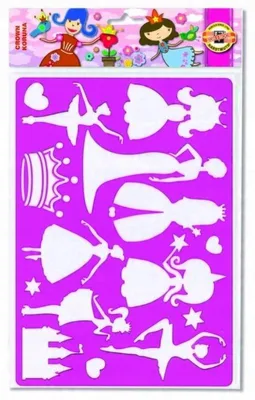 Produktbild von Koh-I-Noor Kreative Schablone für Kinder mit Prinzessinnenmotiven
