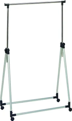 Produktbild von Haku Rollgarderobe aus alufarbenem Stahlrohr