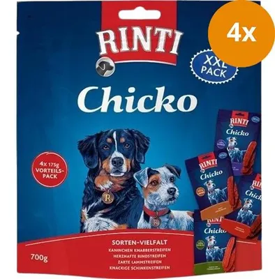 Immagine prodotto di Rinti 700gx4 Chicko varietà di gusti - Anatra, Coniglio, Manzo, Agnello