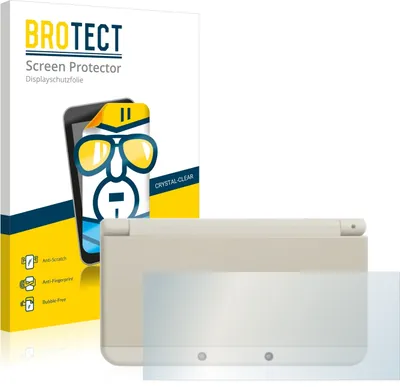 Produktbild von 2x Für Nintendo New 3DS (Gehäuse) Schutzfolie BROTECT Displayschutz Display Schutz Folie Klar Transparent