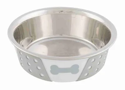 Produktbild von Edelstahlnapf 0,4 l/ø 14 cm weiß/grau