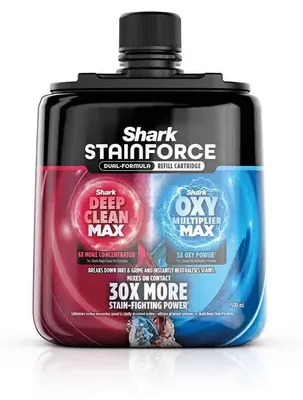 Zdjęcie produktu dla Shark StainForce, płyn do usuwania plam, 500 ml, z podwójną formułą i końcówką w sprayu
