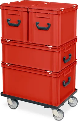 Produktbild von Montagewagen/ Kleinteilewagen, BxTxH 615x415x1123 mm, rot