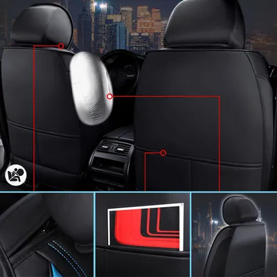 Obrázek produktu pro Potahy do autosedaček - Potahy do aut - Čalounění autosedaček - Interiérové potahy do auta - Univerzální sada pro 5 sedadel