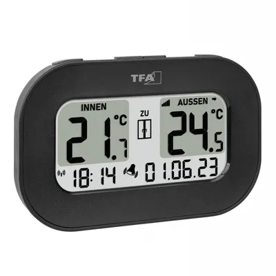 Zdjęcie produktu dla TFA-Dostmann 30.3046.01, Elektroniczny termometr środowiskowy, Wewnątrz/Na wolnym powietrzu, °C, -40 - 60 °C, Cyfrowy, Czarny
