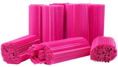 Produktbild von Plissee-Manschetten, Farbe:fuchsia, Größe:125 mm
