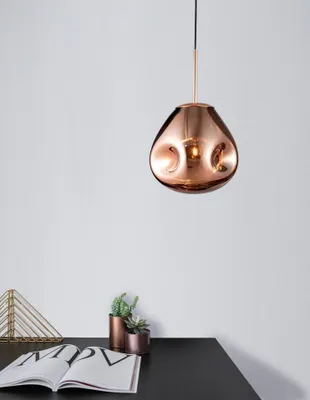 Produktbild von Nova Luce LAVA Pendelleuchte E27 Kupfer 120x25cm dimmbar 9190401