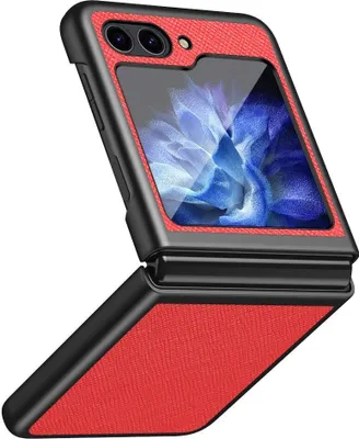 Produktbild von König Design Hülle kompatibel mit Samsung Galaxy Z Flip5 5G Kunststoff Soft Handyhülle - Handy Case Rot