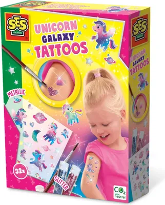 Image de SES Tattoos Galaxy Licornes paillettes 14764 47648