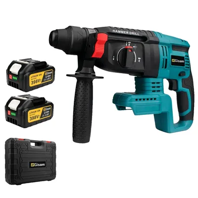 Immagine prodotto di Trapano a percussione a batteria, diametro massimo di foratura 26 mm, motore brushless, funzioni multiple, opzione 2 batterie 4