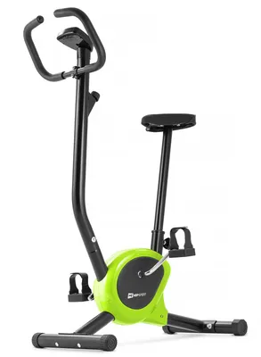 Produktbild von Hop-Sport Heimtrainer Fahrrad HS-010H Rio lime - Ergometer für Zuhause mit praktischem Trainingscomputer & verstellbarem Sitz, bis 120 kg belastbar