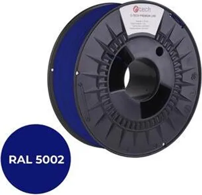 Zdjęcie produktu dla Tisková struna (filament) C-TECH PREMIUM LINE, PETG, ultramarínová, RAL5002, 1,75mm, 1kg