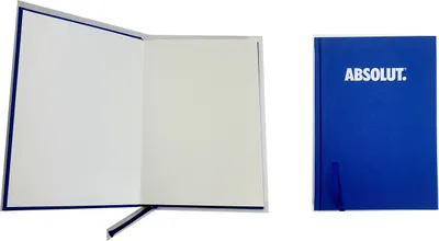 Produktbild von Absolut Notiz Buch in Blau - leere Seiten Din A5