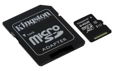 Image de Kingston SDC10G2/64GB SD MicroSD Card 64GB Kingston SDXC (Class10) m. Adapter retail