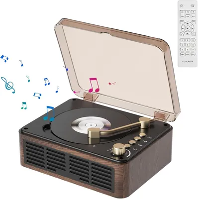 Produktbild von CD Player, Tragbarer Bluetooth CD-Player, mit Lautsprecher Unterstützung, USB-Wiedergabe AUX-Wiedergabe