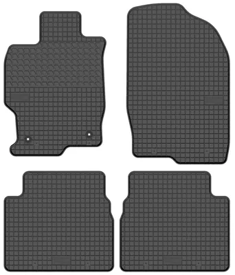Imagen del producto de Alfombrillas de goma para Mazda 6 II GH 2007-2014 (sedán/familiar/liftback) – juego de 4 piezas, negras, a medida