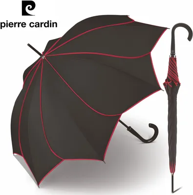 Produktbild von pierre cardin Regenschirm Stockschirm Automatik Sunflower Blütendach schwarz