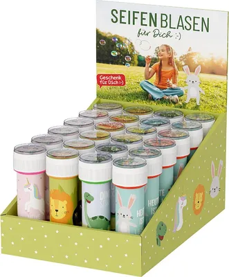 Image de LA VIDA Bulles de savon 'Cadeau pour toi - favoris' Présentoir de 24 pièces 4 fois assorti 412178