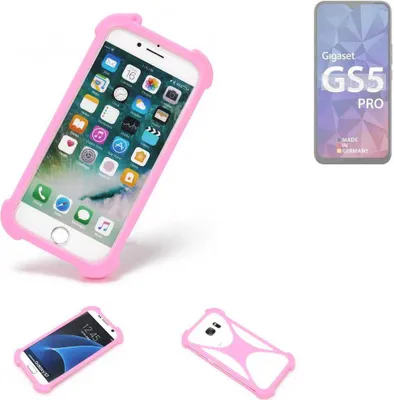 Produktbild von K-S-Trade Handy Hülle kompatibel mit Gigaset GS5 Pro SE Schutz Hülle Bumper Silikon Schutz Hülle Cover Case Silikoncase Silikonbumper TPU Softcase
