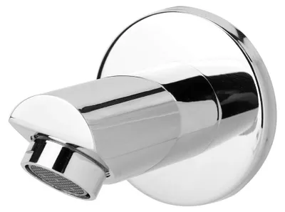 Zdjęcie produktu dla Wylewka do prysznica z mocowaniem do ściany - bateria prysznicowa - gwint G1/2 cala - wykonana z mosiądzu - solidna i trwała - przeznaczona do montażu w ścianie
