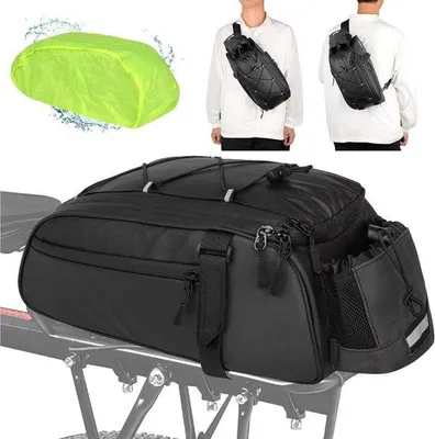 Produktbild von Wasserfeste Fahrradtasche - Gepäckträger für Fahrräder - Fahrradzubehör - Schule - Arbeit - Einkauf