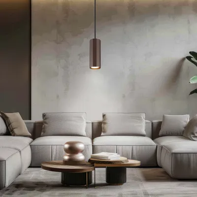Produktbild von Hängeleuchte Esszimmer Bronze Farben Hängelampe Wohnzimmer 1-flammig Alu 57919H